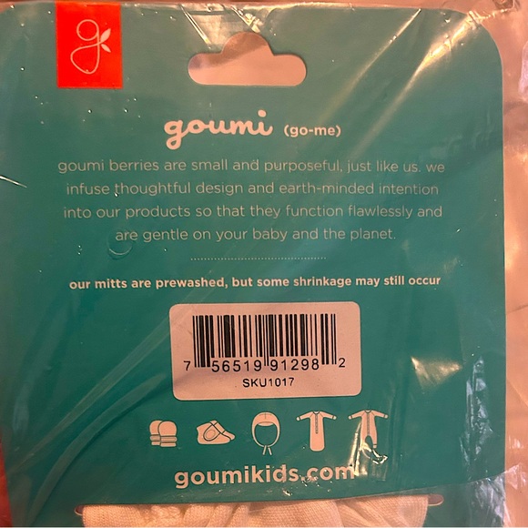 Goumi Mitts No Scratch Baby Infant Mittens- Enchanted Garden - Picture 3 of 7